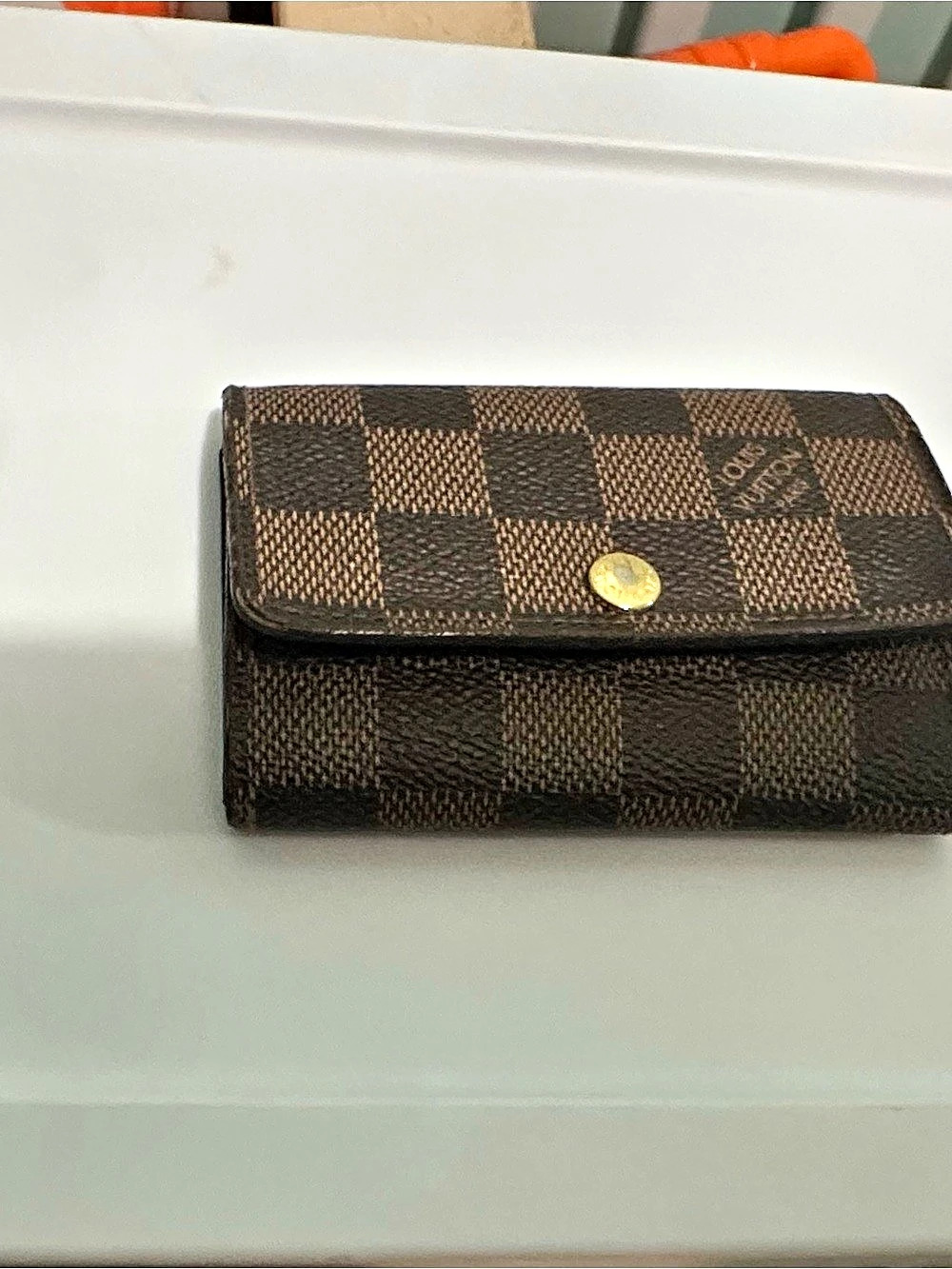 Louis Vuitton Damier Ebene 6 Key Holder Brown